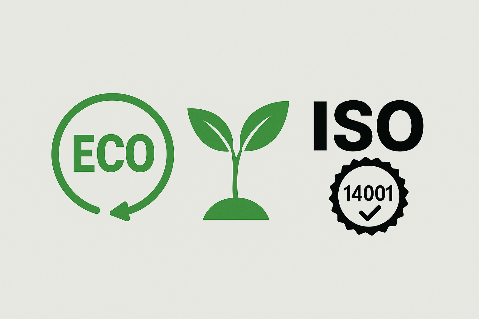 Picto éco et ISO14001