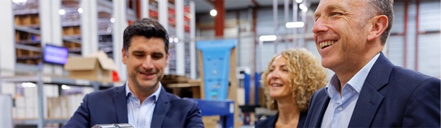 Visite de Laurent Roubin, Président du directoire de la Caisse d'Epargne Hauts de France, chez 123Roulement