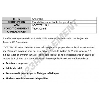 2892-300ML-LOCTITE