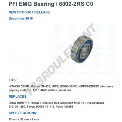 6002-2RS-C0-PFI