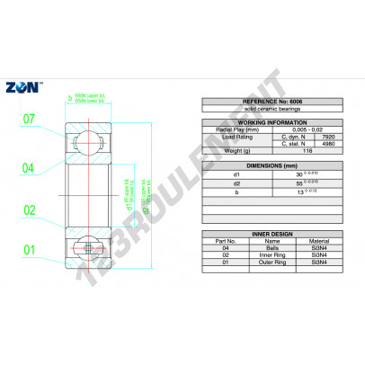 6006-CE-SI3N4-PTFE-ZEN