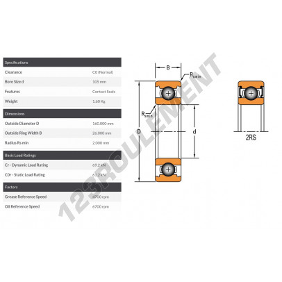 6021-2RS-TIMKEN