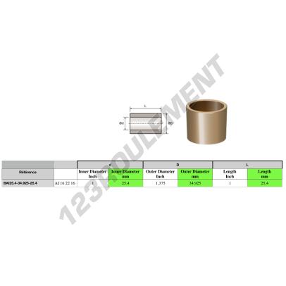 BAI25.400-34.925-25.400