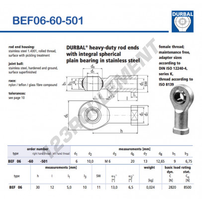 BEF06-60-501-DURBAL