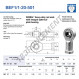 Rotule SI - BEF1-1-20-501-DURBAL