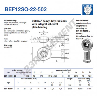 BEF12SO-22-502-DURBAL