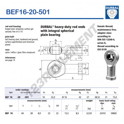 BEF16-20-501-DURBAL