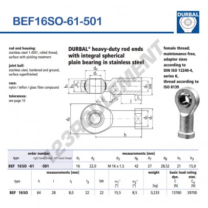 BEF16SO-61-501-DURBAL