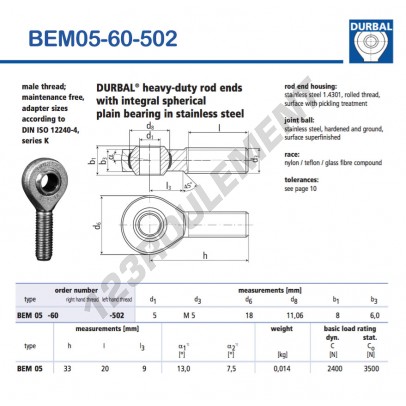 BEM05-60-502-DURBAL