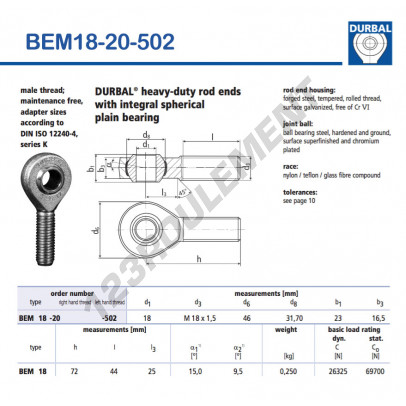 BEM18-20-502-DURBAL