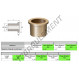 Bagues bronze à collerette - BFAI38.10-47.625-38.10-4.673-25.40