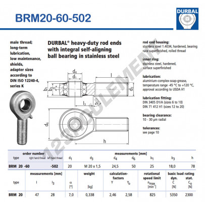 BRM20-60-502-DURBAL