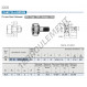 Galet de came avec axe - CF18-WBUUR-SG-IKO