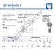 Rotule SI - EF50-20-501-DURBAL