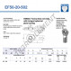 Rotule SI - EF50-20-502-DURBAL