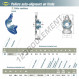 Palier - 2 fixations - ESFA212-SNR