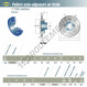 Palier - 4 fixations - ESFEE205-SNR