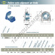 Palier - 2 fixations - ESPA209-SNR