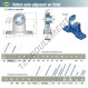 Palier - 2 fixations - ESPH210-SNR