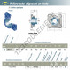 Palier - 4 fixations - EXF216-SNR