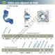 Palier - 4 fixations - EXFE218-SNR