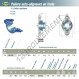 Palier - 2 fixations - EXFL202-SNR