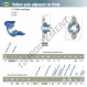 Palier - 2 fixations - EXFL203-SNR