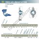 Palier - 2 fixations - EXFL217-SNR