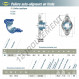 Palier - 2 fixations - EXFL218-SNR