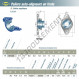 Palier - 2 fixations - EXFLE202-SNR