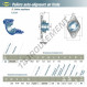 Palier - 2 fixations - EXFLE207-SNR