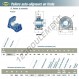 Palier - 2 fixations - EXPG211-SNR