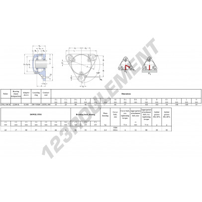 FNL-508-B-22208-K-H308-SKF