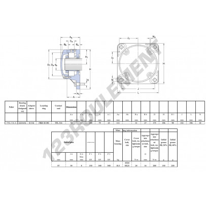 FNL-516-A-22216-K-H316-SKF