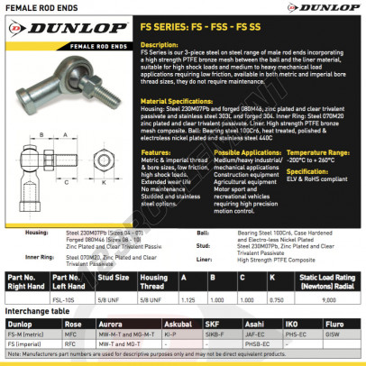 FSL-10-S-DUNLOP