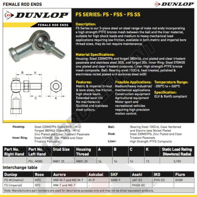 FSL-M08-S-DUNLOP