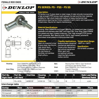 FSL-M10-S-DUNLOP