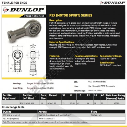 FSLX-M16-C-MS-DUNLOP