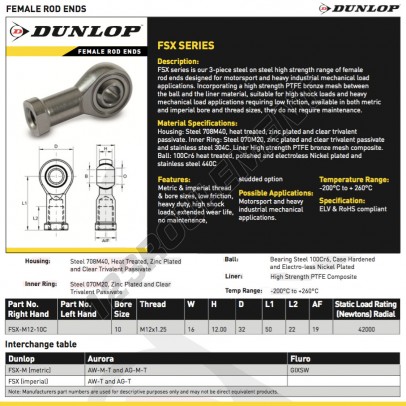 FSX-M12-10-C-DUNLOP