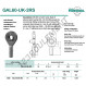Rotule GE - GAL60-UK-2RS-DURBAL
