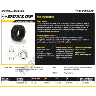 GE308-ES-2RS-DUNLOP