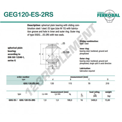 GEG120-ES-2RS-DURBAL