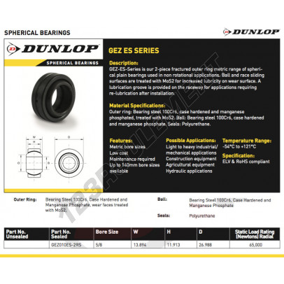 GEZ010-ES-2RS-DUNLOP