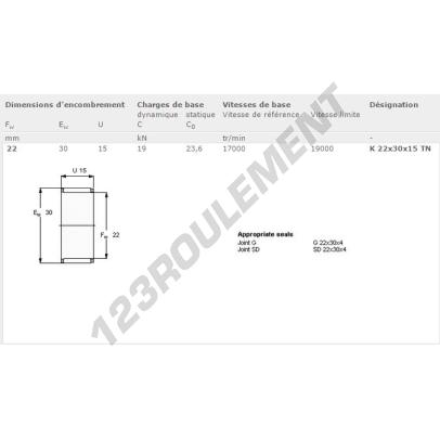 K22X30X15-TN-SKF