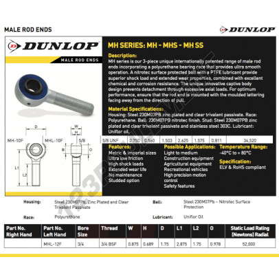 MHL-12-F-DUNLOP