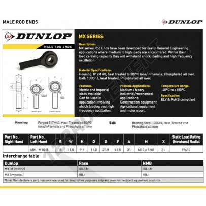 MXL-M10-8-DUNLOP
