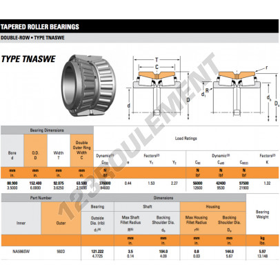 NA596SW-592D-TIMKEN