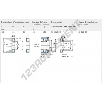 NJ2212-ECM-SKF