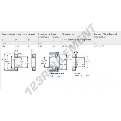 NJ311-ECM-SKF