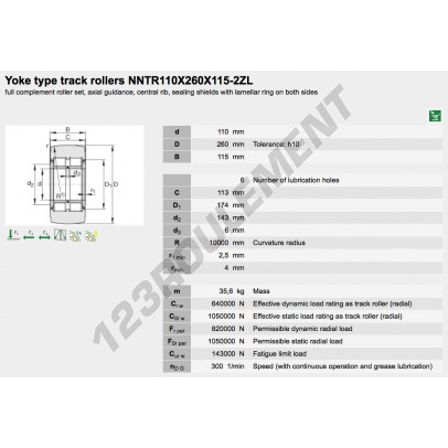 NNTR110X260X115-2ZL-INA